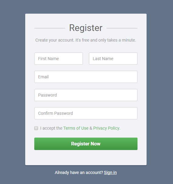 Registration Form Bootstrap Download, Simple Registration Form, Registration Form Bootstrap Download